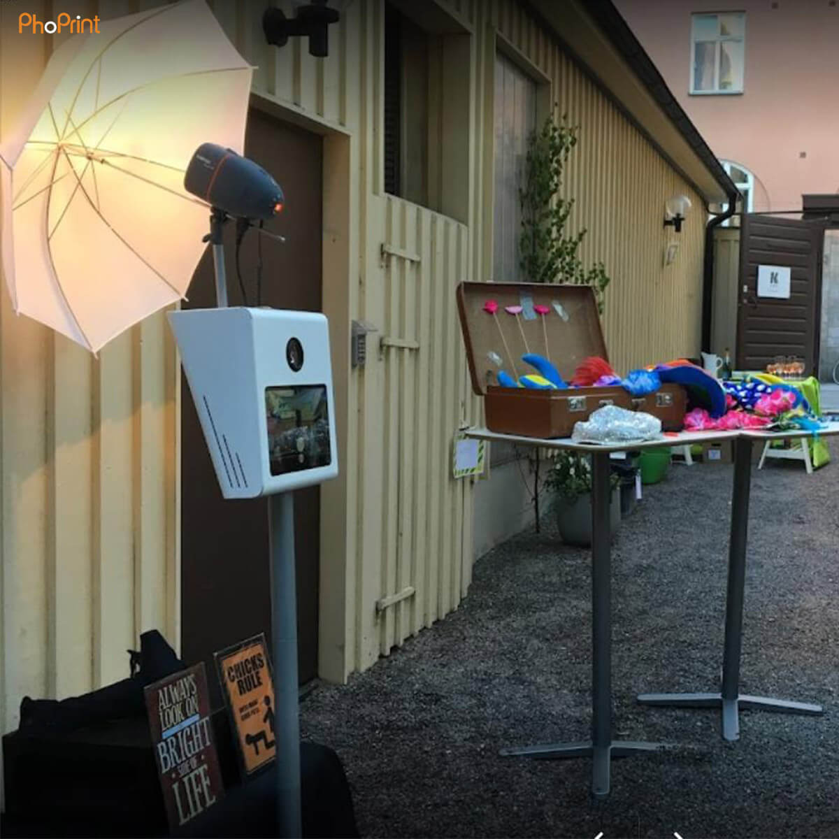 Italy outdoor photo booth