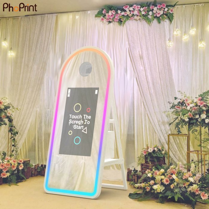 mirror photo booth customize