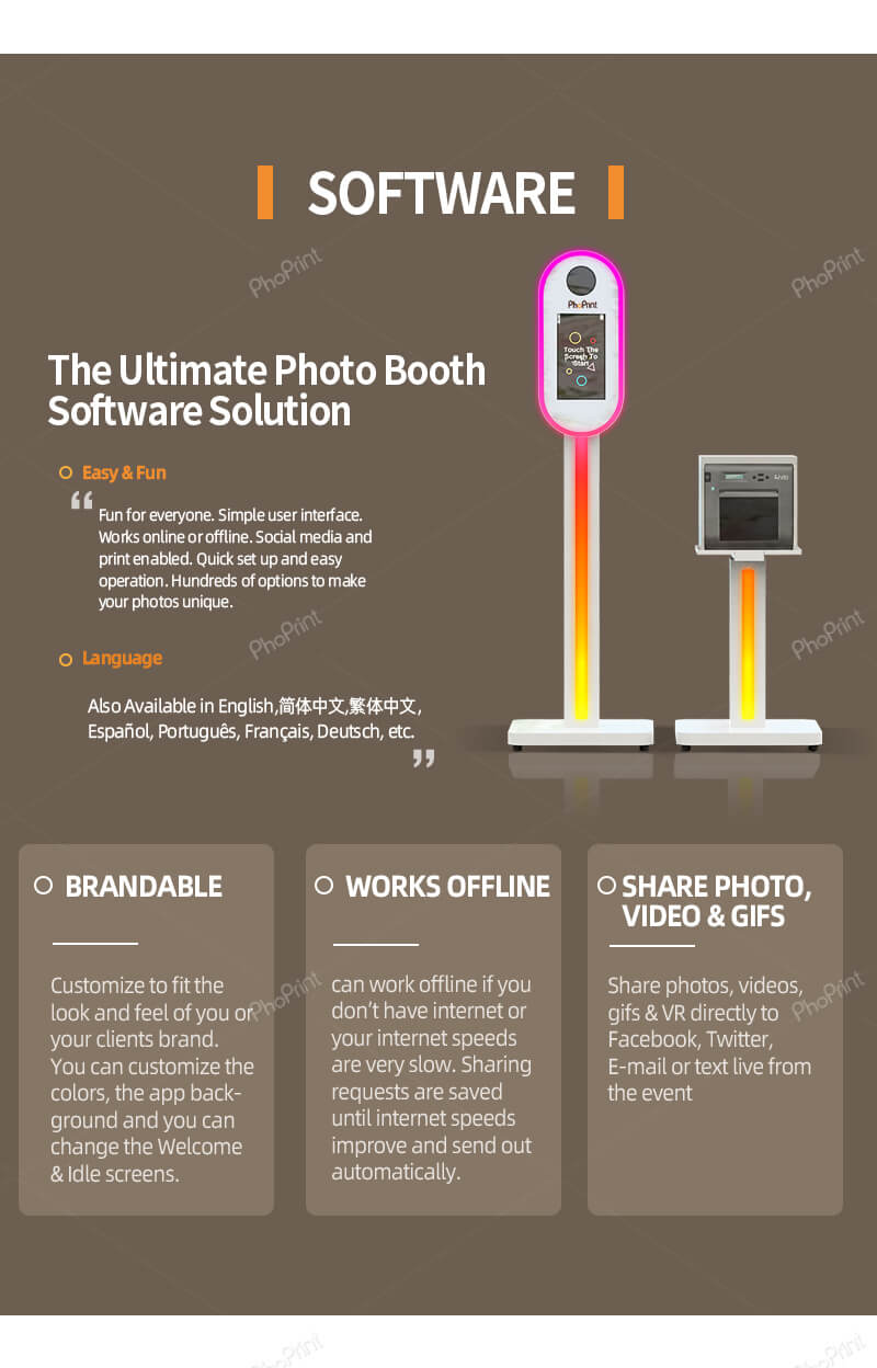 phoprint mirror booth white label