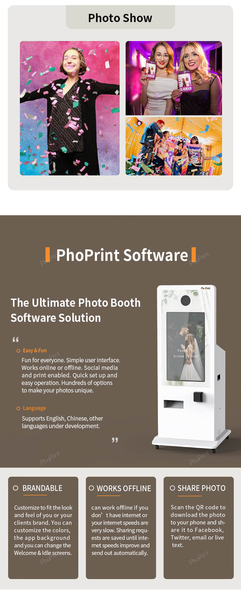 payment photobooth wholesale