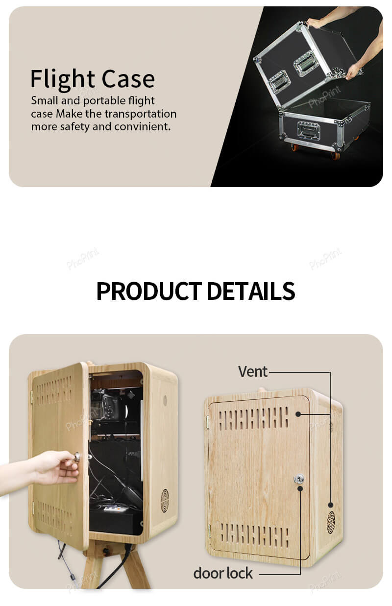 phoprint wood photo booth wholesale