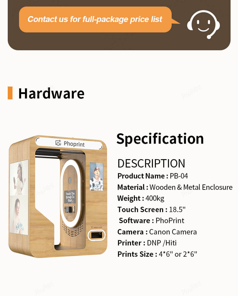 Cashless Payment Photo Booth