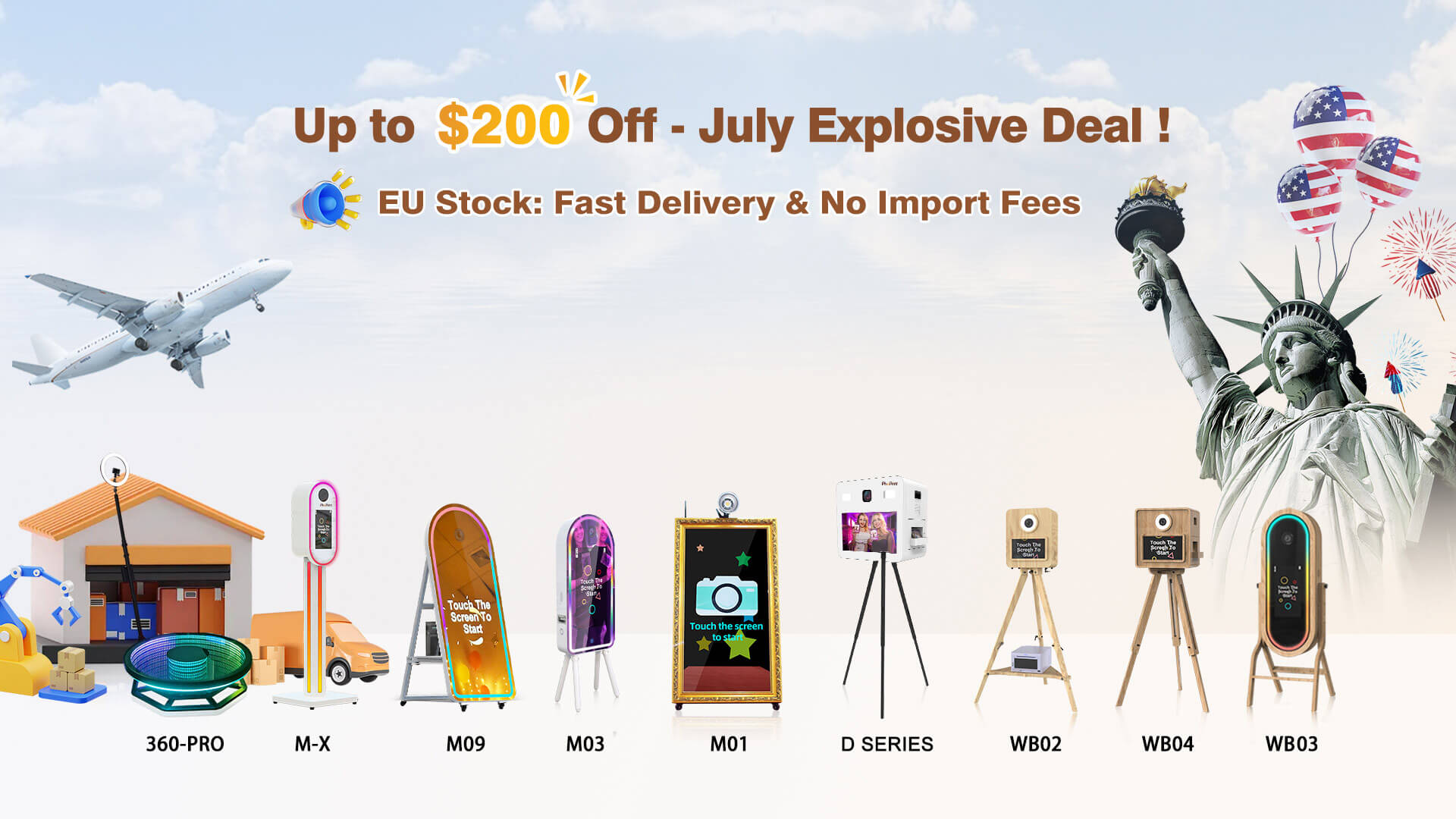 Photo booth markdown july