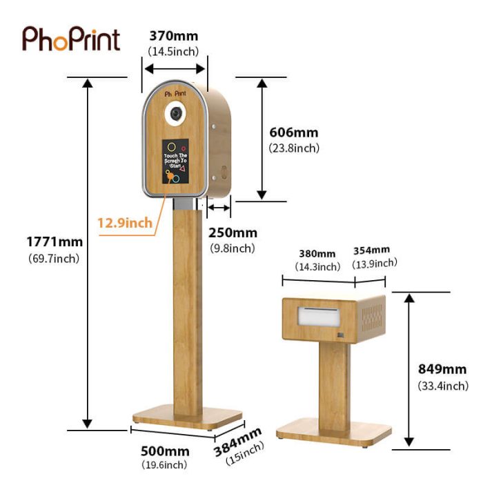 retro wooden photobooth maker