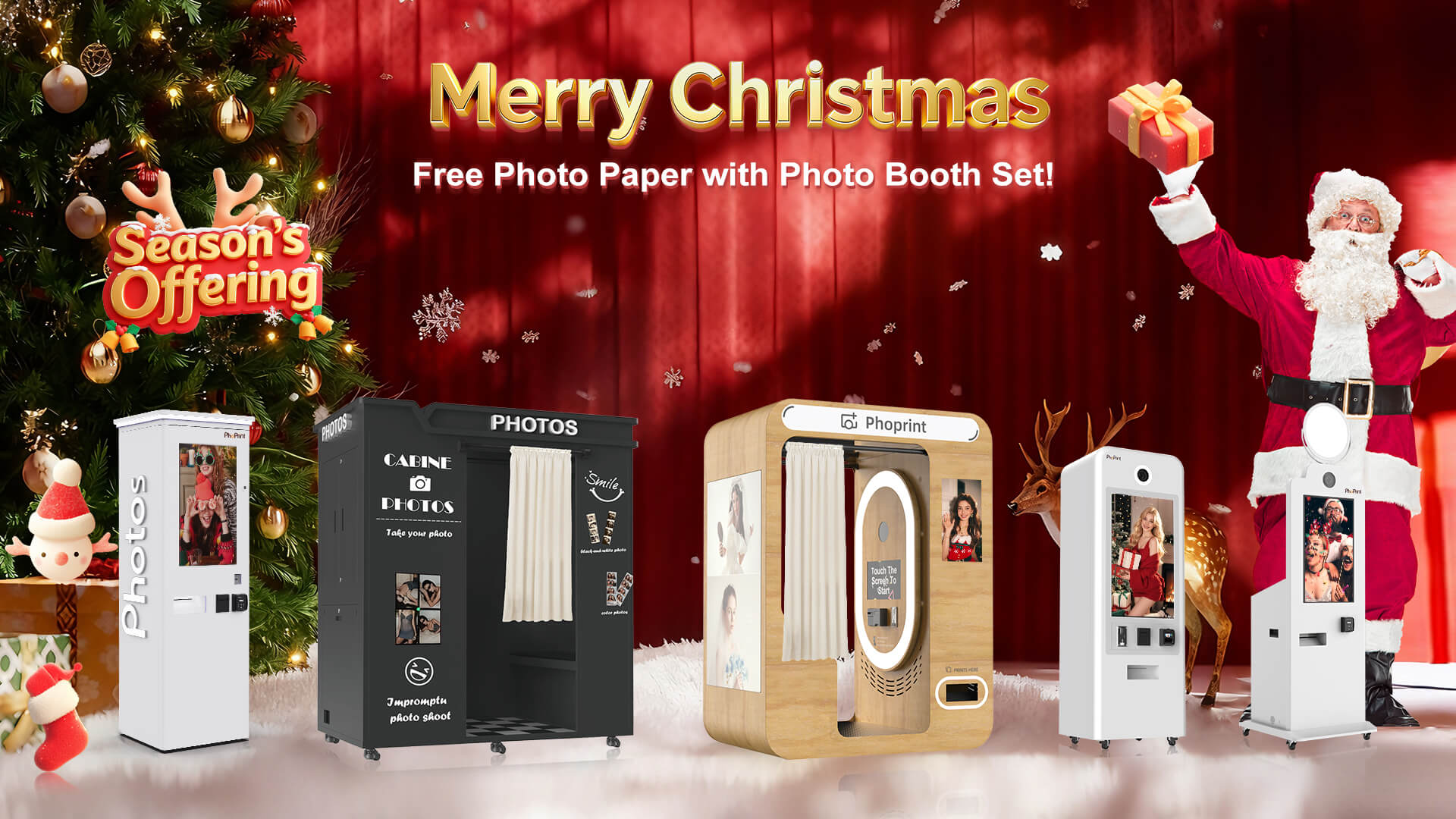 Paid Photo Booth Supplier Christmas Special