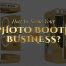 Photo booth business naming guide with keyword categories and example name combinations for entrepreneurs