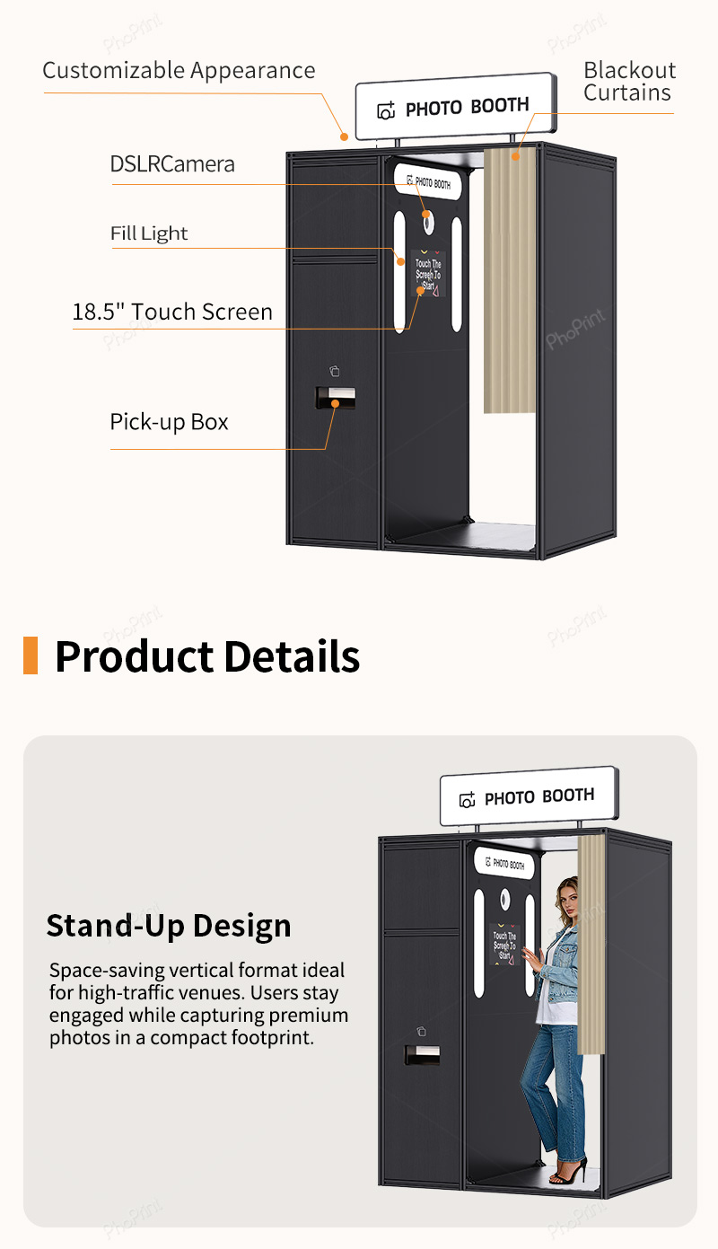Self-service photo booth company – 24/7 automated operation
