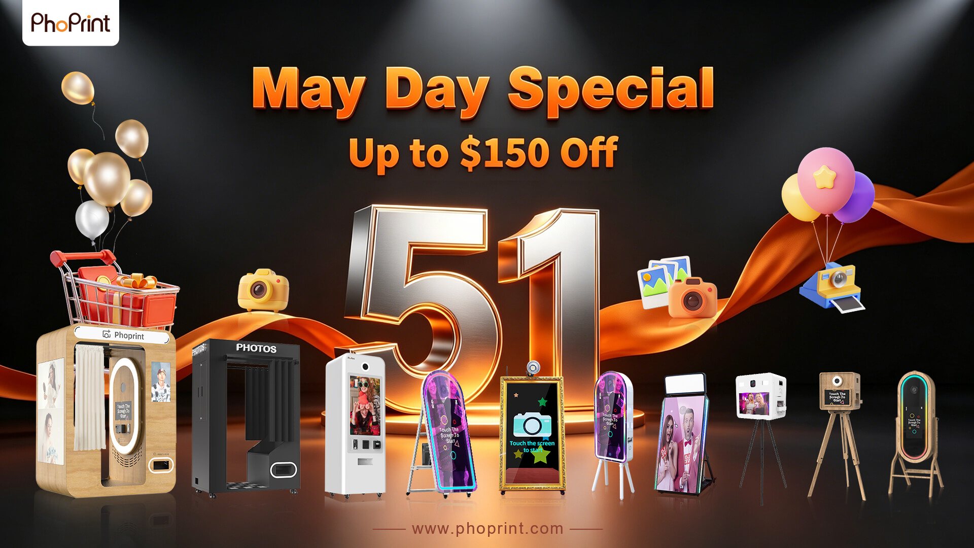 buy photobooth at factory price with Labor Day special offer
