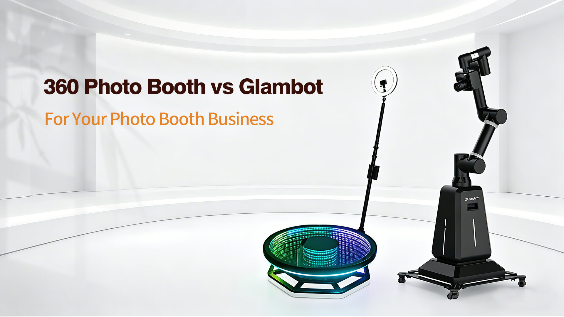 PhoPrint 360 glass platform and mini Glambot arm for slow-motion event videos