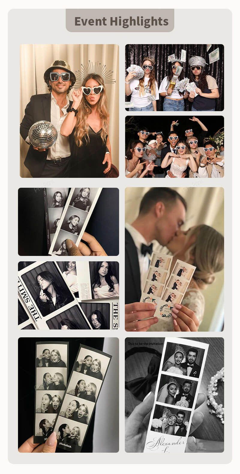Vintage wood photobooth bulk order